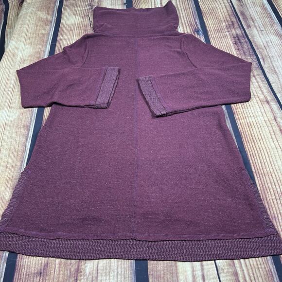 Anthropologie x Maeve Sweater Women's Medium Burgundy Cowl Neck Pullover Tunic - Picture 7 of 12